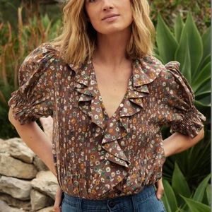 Doen - Henri Top - Bistre Tasha Garden - XS